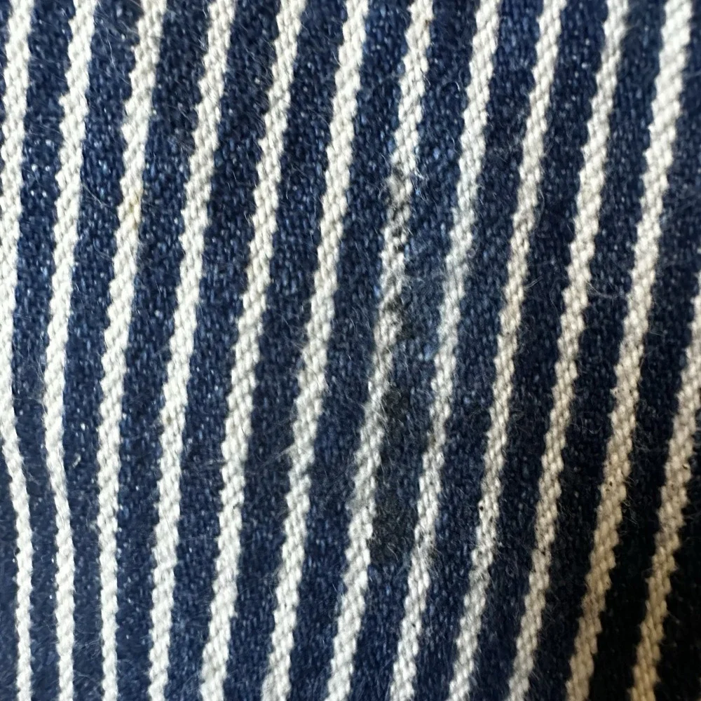 Pointer Brand USA Hickory Striped Denim Carpenter Pant Railroad Blue Sz 32 x 32